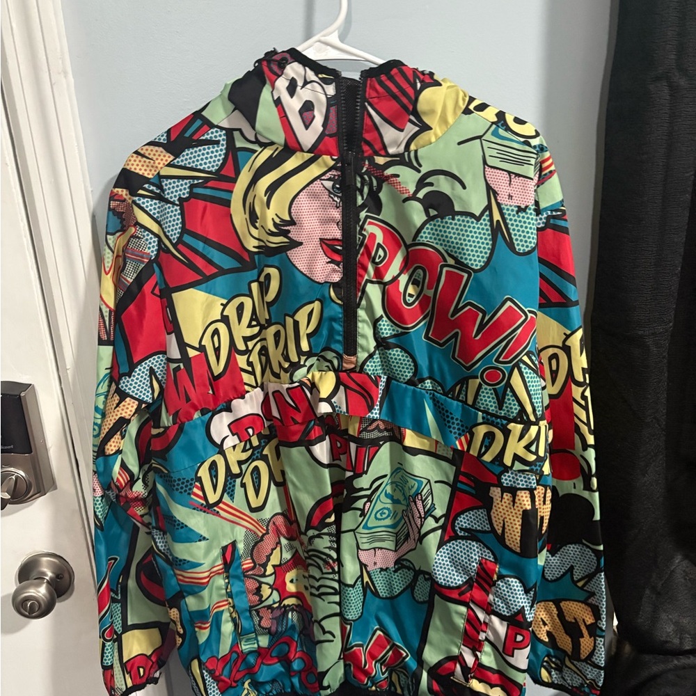 Colorful Comic Print Jacket